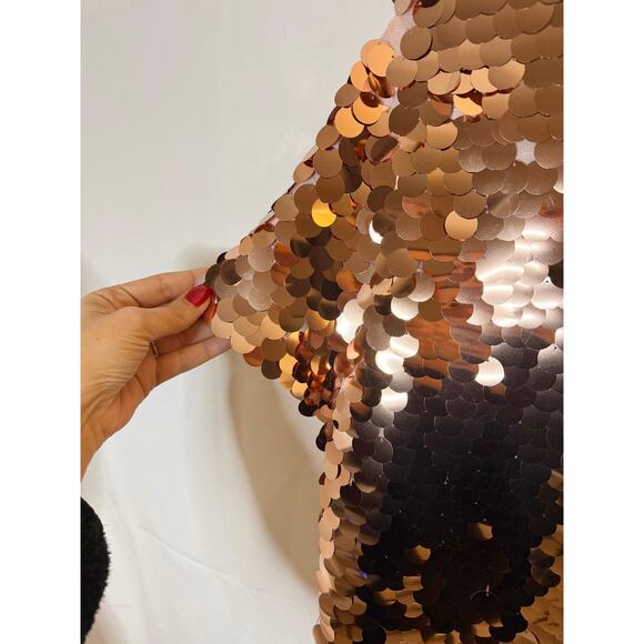 Eva Franco Anthropologie Pink Sequins Oversized Tee sz, XS - Picture 6 of 8